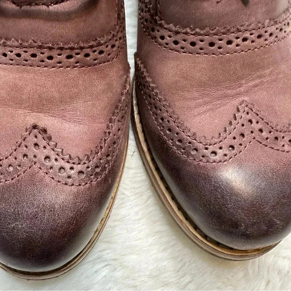 Sebago Claremont Boots Wingtip  Brown Size 5 - Picture 3 of 16